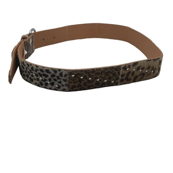Mixed Animal Print Wide Belt‎ Women 9 34\